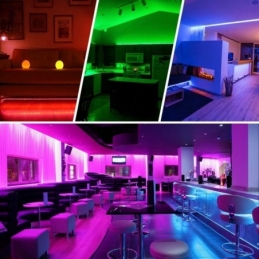 strip striscia led 12v ip20 72w smd5050 RGB  5 metri elt018