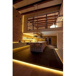 Strip led con 1200 smd2835 marca samsung  ip20 24v 26w a  metro 130w 2700k