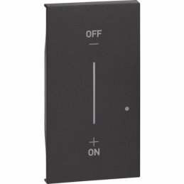 bticino living now  cover per comando luci wireless colore nero bticino kg42m2