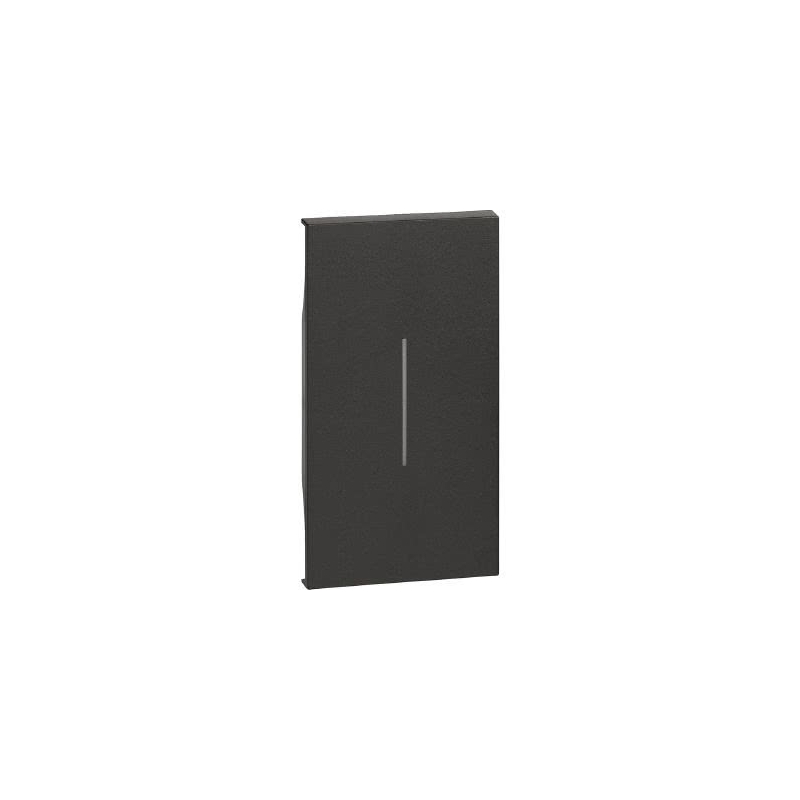 bticino living now cover illuminabile 2 moduli colore nero bticino kg01m2