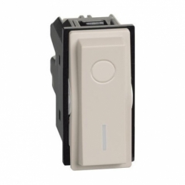 bticino living now  interruttore bipolare 2p 16ax colore sabbia   bticino km4002