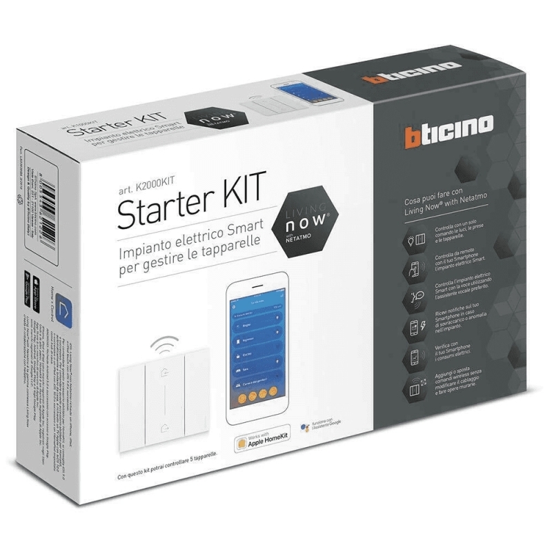 bticino living now  starter kit per 5 tapparelle bticino k2000kit