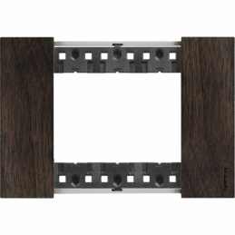 bticino living now placca noce  tre posti  tecnopolimero bticino ka4803lg