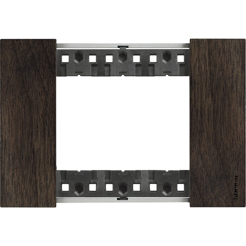 bticino living now placca noce  tre posti  tecnopolimero bticino ka4803lg