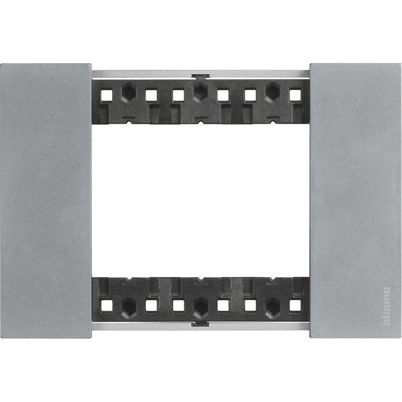 bticino living now placca moon tre posti  zama bticino ka4803nw