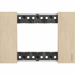 bticino living now placca oro tre posti  zama bticino ka4803zw