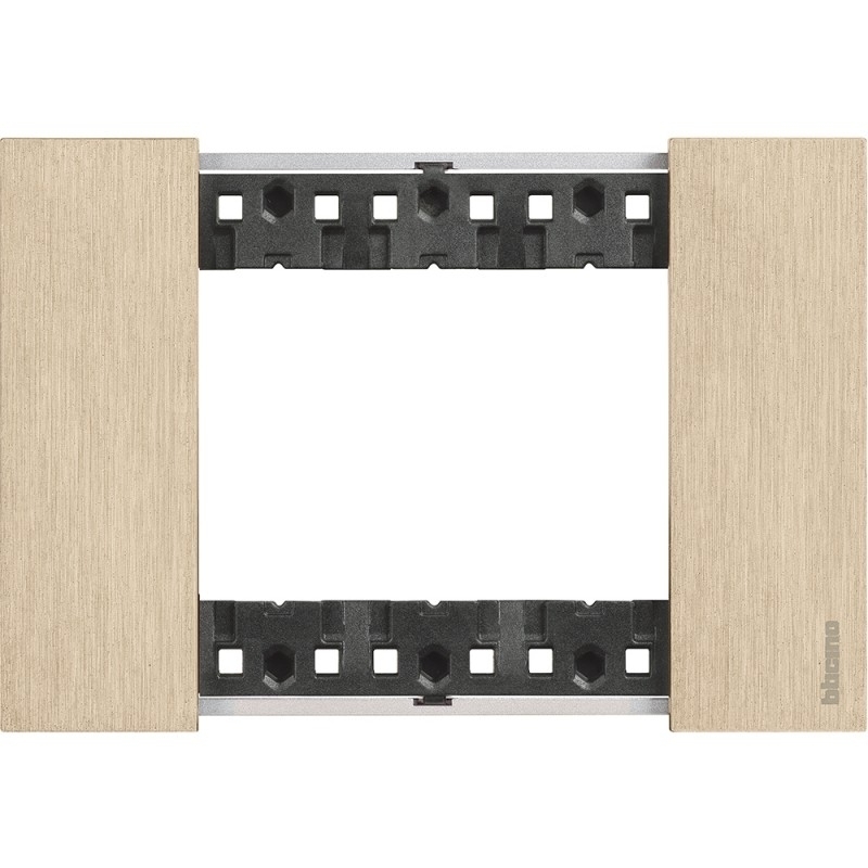 bticino living now placca oro tre posti  zama bticino ka4803zw