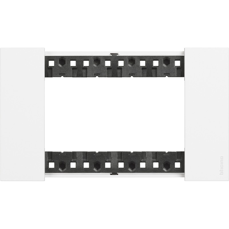 bticino living now placca bianca  4 posti  tecnopolimero bticino ka4804kw