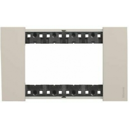 bticino living now placca sabbia  quattro posti  tecnopolimero bticino ka4804km