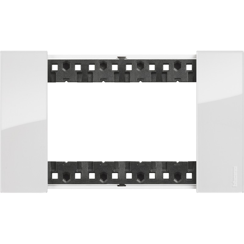 bticino living now placca ghiaccio quattro posti  tecnopolimero bticino ka4804dw