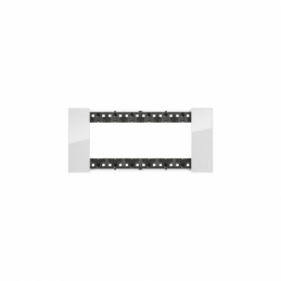 bticino living now placca ghiaccio sei posti  tecnopolimero bticino ka4806dw