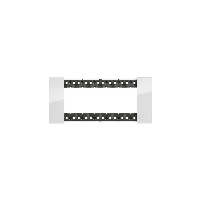 bticino living now placca ghiaccio sei posti  tecnopolimero bticino ka4806dw