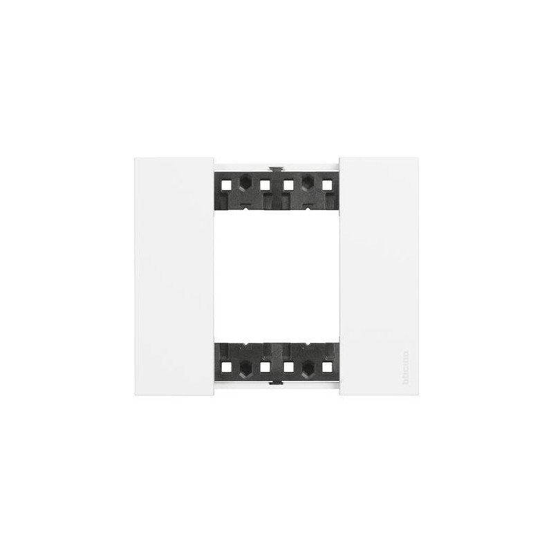 bticino living now placca bianca deu posti  tecnopolimero bticino ka4802kw