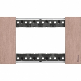 bticino living now placca rame quattro  posti zama  bticino ka4804zm