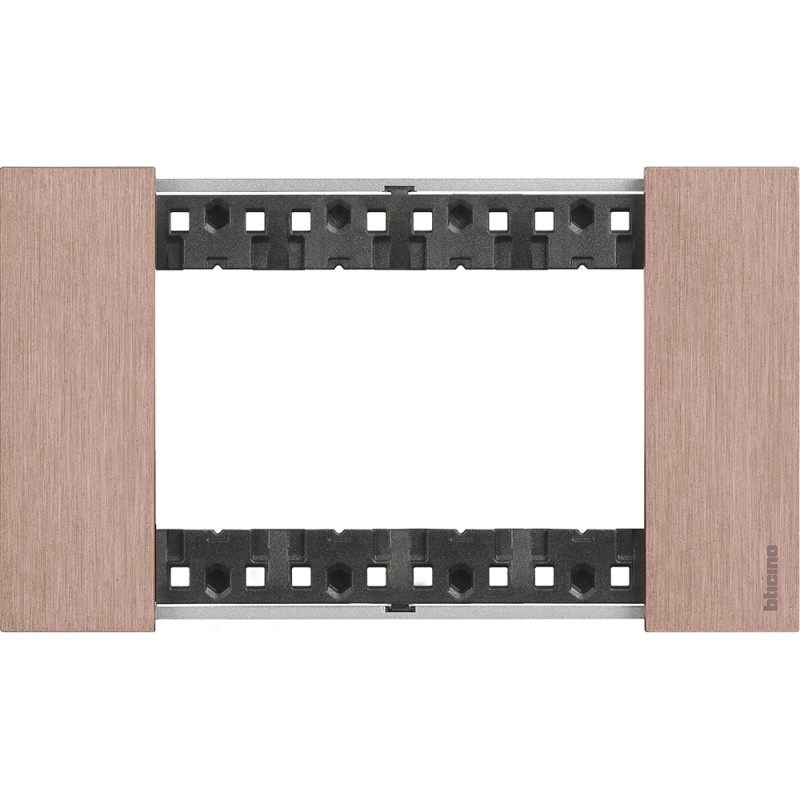 bticino living now placca rame quattro  posti zama  bticino ka4804zm