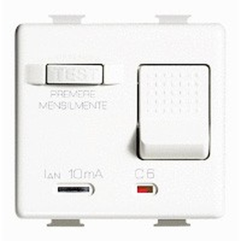 bticino matix Interruttore Automatico magnetotermico differenziale bipolare 1p+n 10a serie civili bticino am5250s