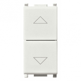 vimar plana due pulsanti interbloccabili  1p no+no 10a bianco vimar 14062