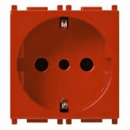 vimar plana  presa 2p+t  16a p30 rosso vimar 14209.r