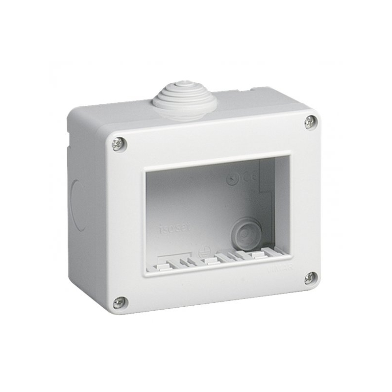 vimar eikon  arké  plana contenitore da parete  ip40 3 moduli vimar 14803