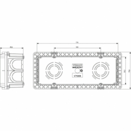 vimar cassetta ad incasso sei posti rettangolare vimar v71306