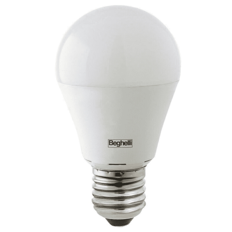 beghelli lampada goccia es led 10w e27 3000k luce calda beghelli 56960