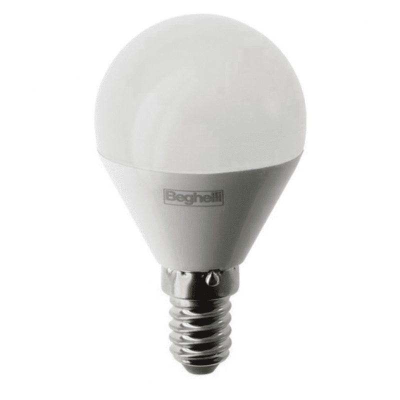 beghelli lampada  led sfera saving  7w e14 4000k luce naturale beghelli 56871