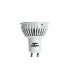 beghelli faretto eco spot led 6w 95° 230v gu10 3000k luce calda beghelli 56043