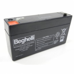 beghelli batterie di ricambio pb 6v 1