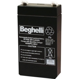 beghelli batterie di ricambio pb  6v 3
