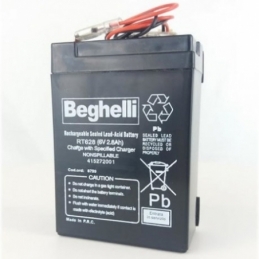 beghelli batterie al piombo - pb 6v 2