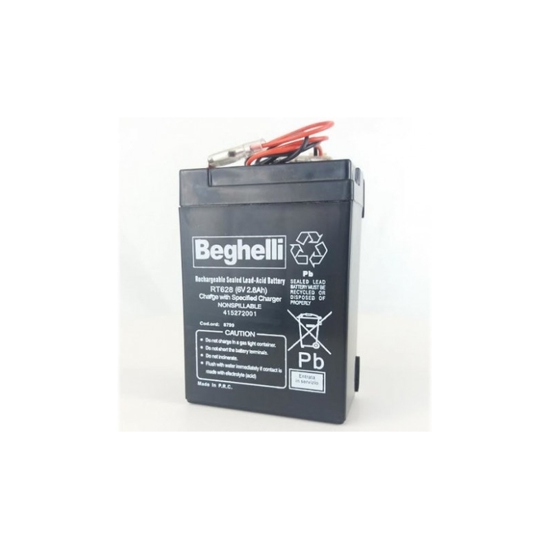 beghelli batterie al piombo - pb 6v 2