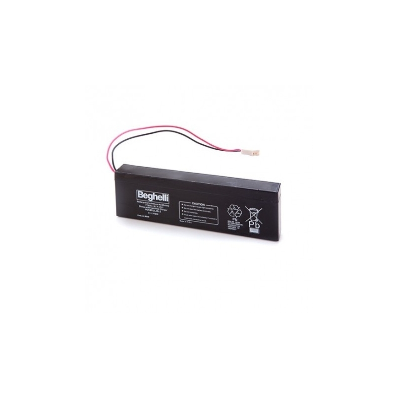 beghelli batterie al piombo slim pb 6v 4ah. 0