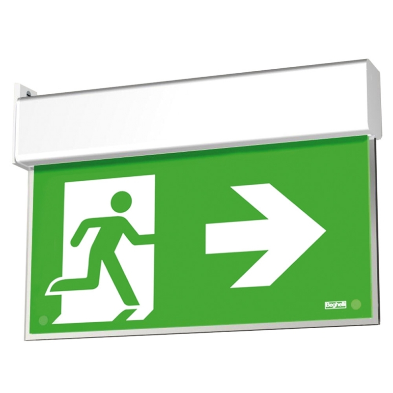 beghelli up led exit df20m sa 12 3h beghelli 4320