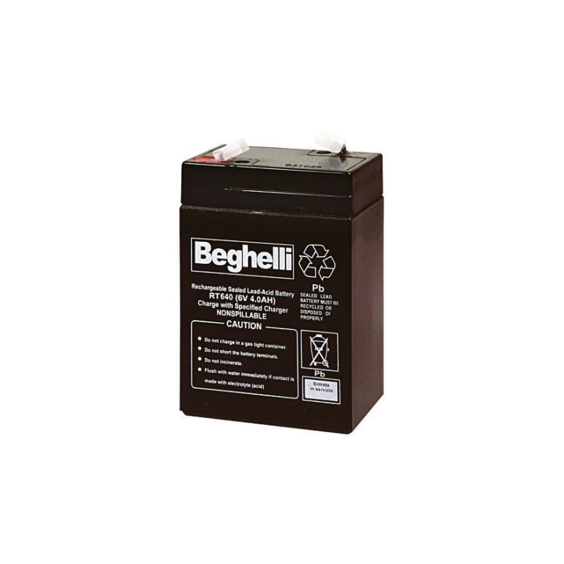 beghelli batterie al piombo per portatili pb 6v 4ah. 0