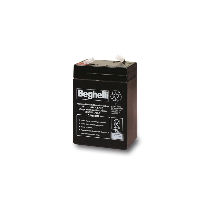 beghelli batterie al piombo pb 6v 5ah. 0