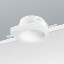 Faretto incasso conico in gesso fisso a scomparsa verniciabile x GU10 moderno nuovo