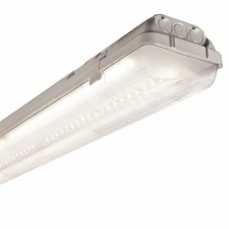 beghelli plafoniera bs100 led 2x58 ed 4000k ip65 beghelli 258ed