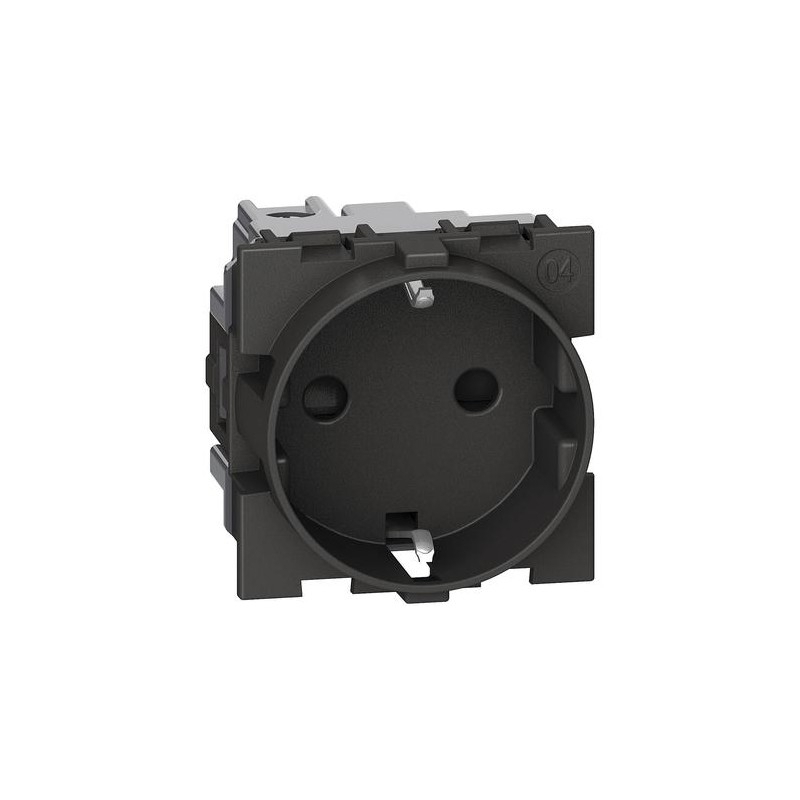 bticino living now  presa 2p+t 16a standard tedesco nero bticino kg4141